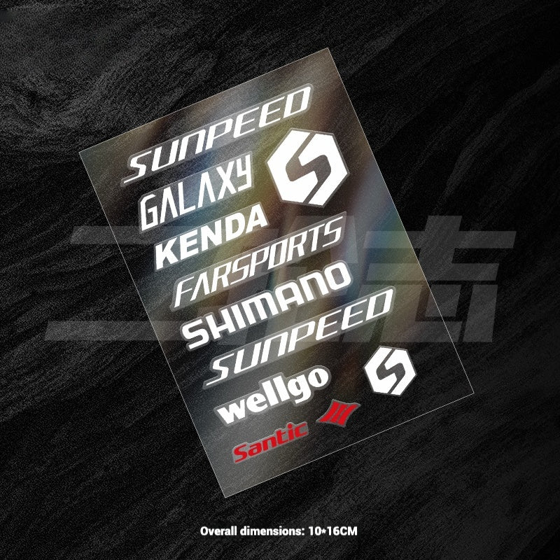 Universal Road Bike Brand Logo Sticker Set｜For Merida / Giant / Specialized / Trek / Pinarello｜Waterproof Frame Decals (Black / White)