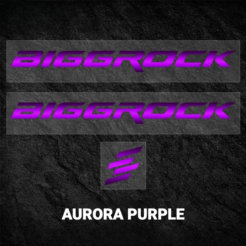 BIGROCK Aero Road Bike Frame Logo Decals | Custom Waterproof OEM Style Color Change Stickers