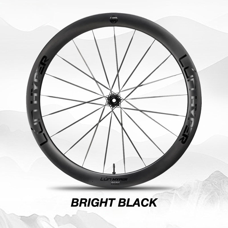 Infinity Logo Decals for Lún HYPER 5 D50 Gen 5 Wheelset | Waterproof Rim Overlay Stickers（Complete Decal Set for Two Wheels + Spare Decals Included）