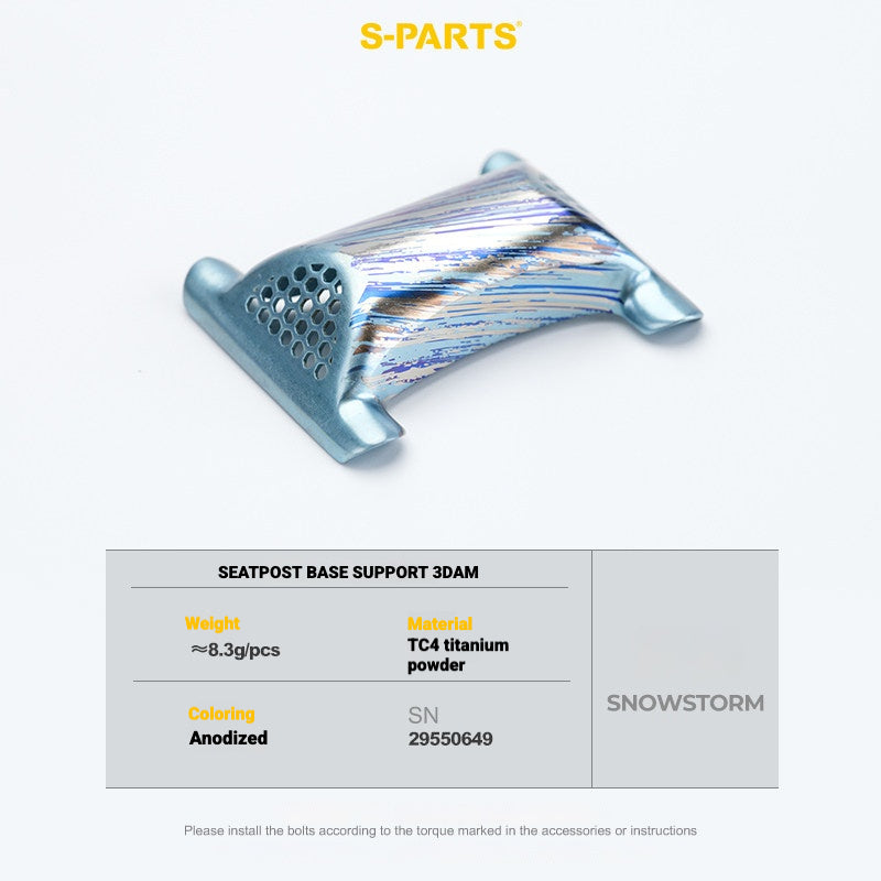 S-PARTS 3DAM Titanium 3D Printed Seatpost Hardware Kit for CERVÉLO S5 (2026 Compatible)
