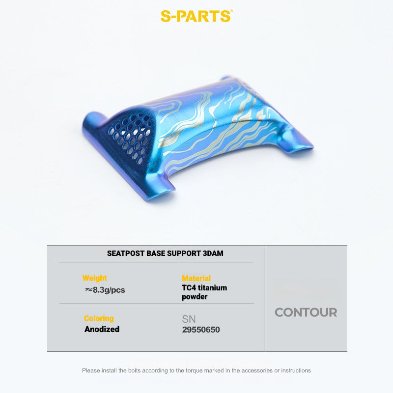 S-PARTS 3DAM Titanium 3D Printed Seatpost Hardware Kit for CERVÉLO S5 (2026 Compatible)