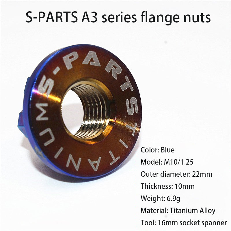 S-PARTS A3 flangia dado veicolo elettrico vite in lega di titanio M5 M6 M8 M10 moto 12