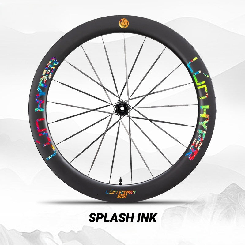 Infinity Logo Decals for Lún HYPER 5 D60 Gen 5 Wheelset | Waterproof Rim Overlay Stickers（Complete Decal Set for Two Wheels + Spare Decals Included）