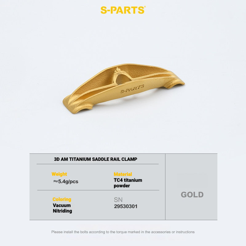 S-PARTS 3DAM Titanium 3D Printed Seatpost Hardware Kit for CERVÉLO S5 (2026 Compatible)