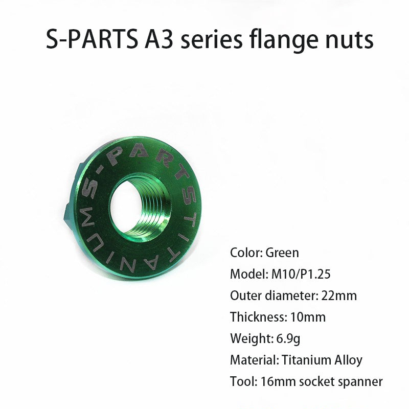 S-PARTS A3 flangia dado veicolo elettrico vite in lega di titanio M5 M6 M8 M10 moto 12