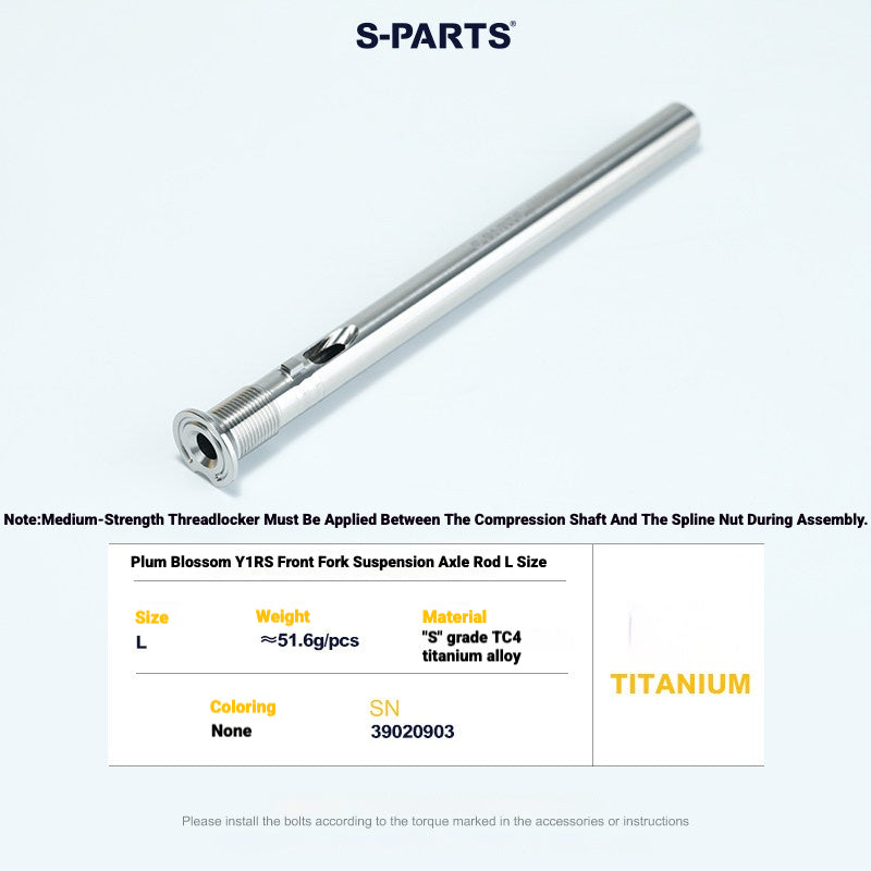 Titanium Headset Compression Plug Kit for Colnago Y1RS | Fork Compression Assembly XS S M L