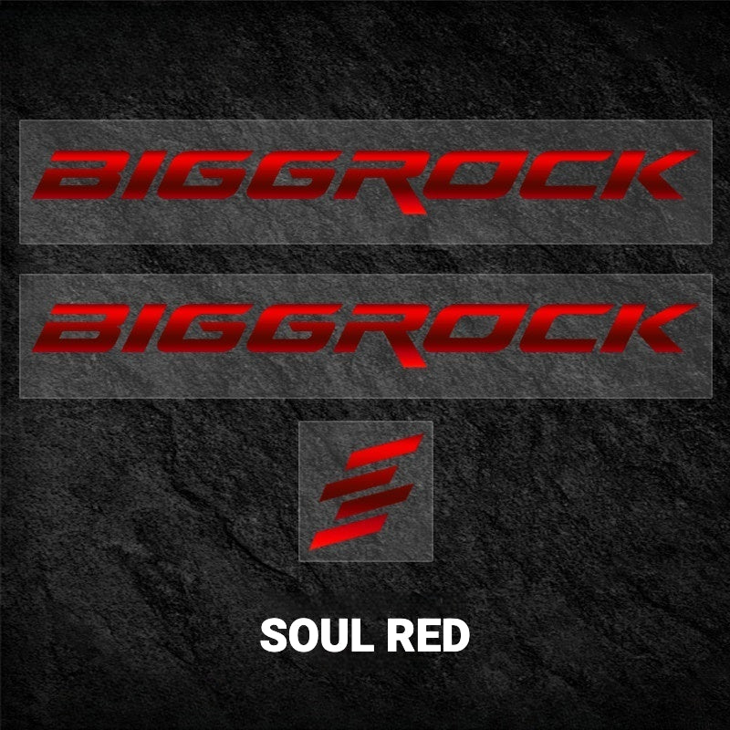 BIGROCK Aero Road Bike Frame Logo Decals | Custom Waterproof OEM Style Color Change Stickers