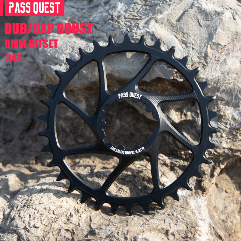 PASS QUEST SRAM 3-Bolt Direct-Mount Narrow-Wide Chainring | GXP DUB | 3mm / 6mm Offset