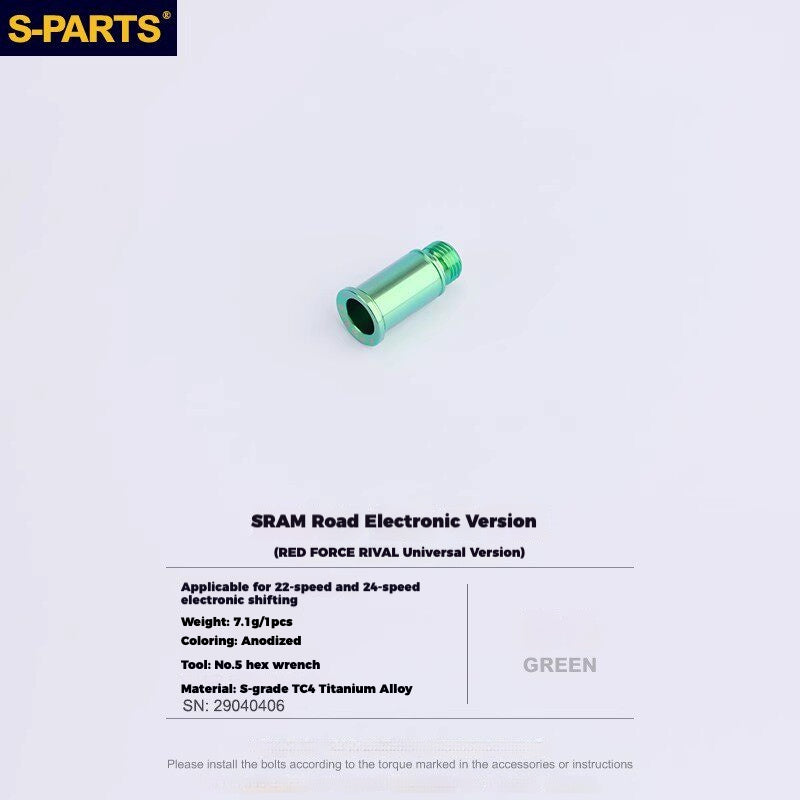 S-PARTS Titanium Derailleur Gear Screws Compatible with SRAM RED AXS