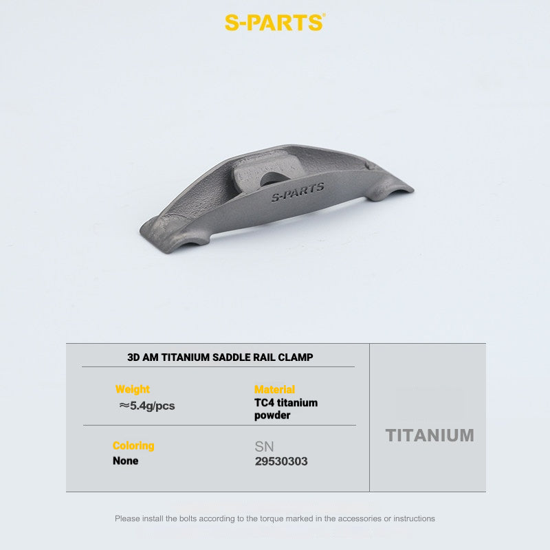 S-PARTS 3DAM Titanium 3D Printed Seatpost Hardware Kit for CERVÉLO S5 (2026 Compatible)