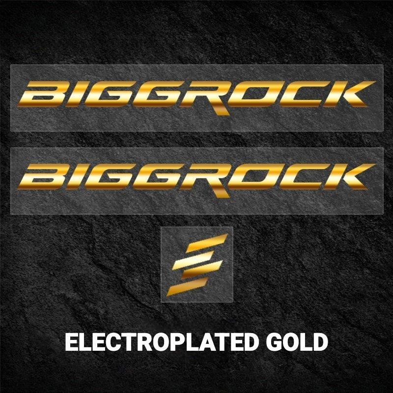 BIGROCK Aero Road Bike Frame Logo Decals | Custom Waterproof OEM Style Color Change Stickers