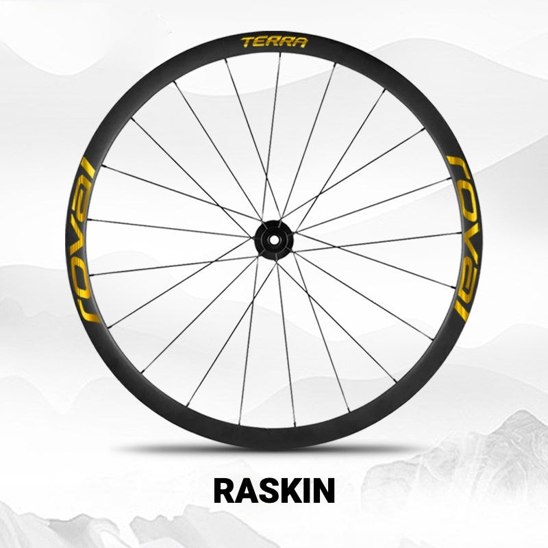 ROVAL TERRA Wheel Decal Kit | Custom Color Logo Stickers for Gravel & Road Bike Wheels