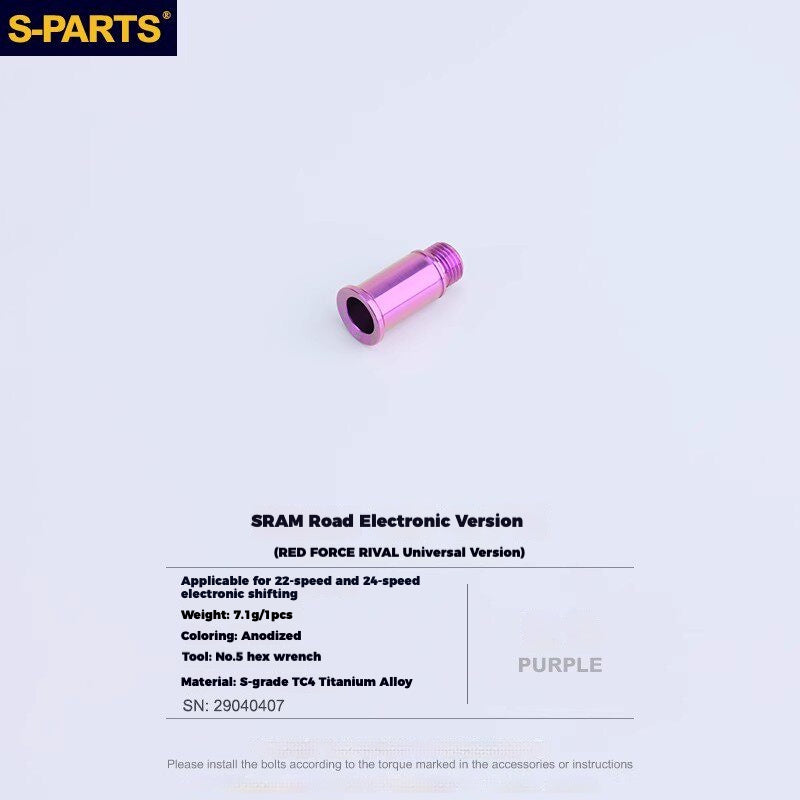 S-PARTS Titanium Derailleur Gear Screws Compatible with SRAM RED AXS