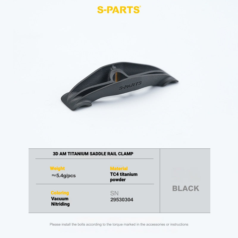 S-PARTS 3DAM Titanium 3D Printed Seatpost Hardware Kit for CERVÉLO S5 (2026 Compatible)