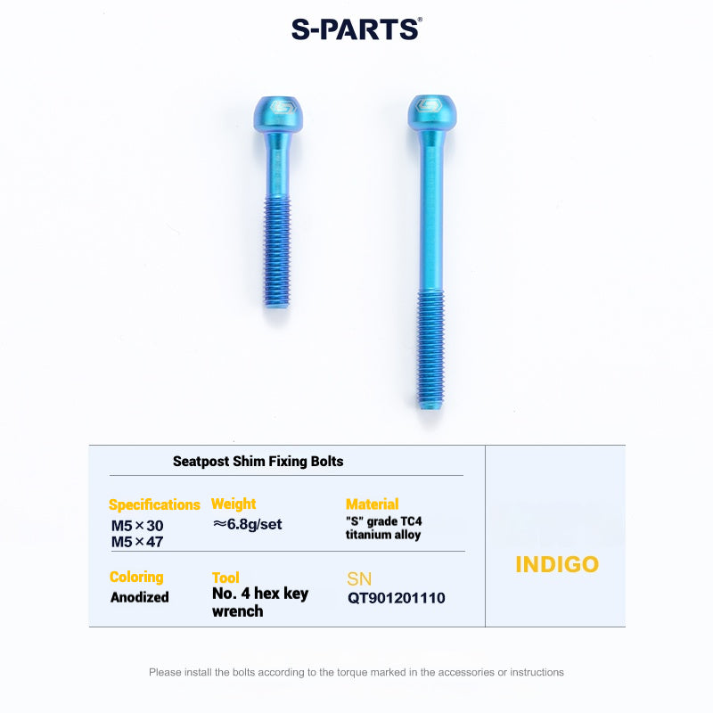 Cervélo S5 Titanium Bolt Kit – Full Frame Lightweight Upgrade Set | CNC TC4 Ti Bolts for Cervélo S5