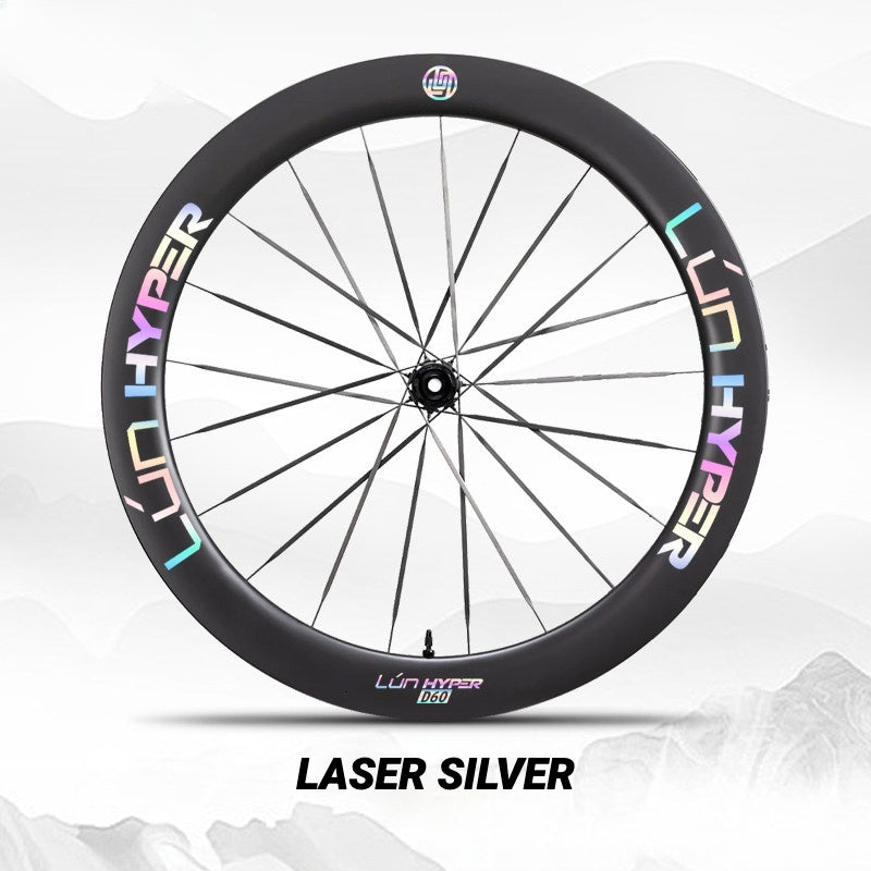 Infinity Logo Decals for Lún HYPER 5 D60 Gen 5 Wheelset | Waterproof Rim Overlay Stickers（Complete Decal Set for Two Wheels + Spare Decals Included）