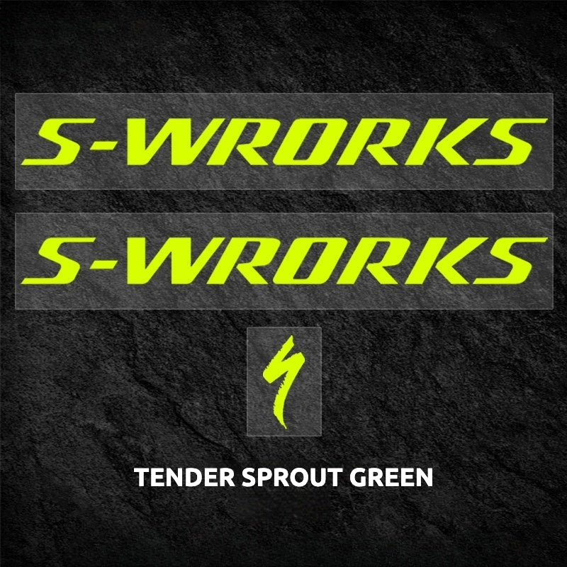 Specialized S-Works Tarmac SL8 Frame Logo Cover Decal Sticker | Waterproof Custom Road Bike Frame Decal