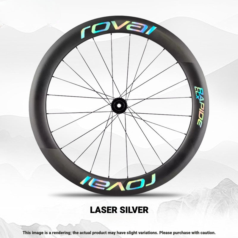 ROVAL RAPIDE CLX II Logo Color Change Sticker | Waterproof | Full Set for Two Wheels + Backup Included
