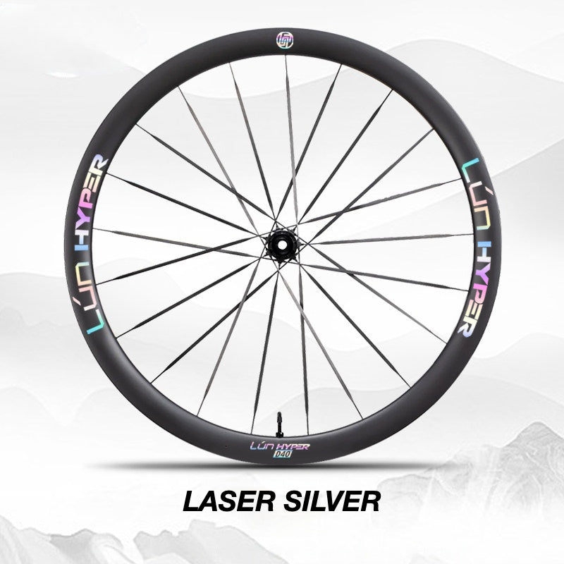 Infinity Logo Decals for Lún HYPER 5 D40 Gen 5 Wheelset | Waterproof Rim Overlay Stickers（Complete Decal Set for Two Wheels + Spare Decals Included）