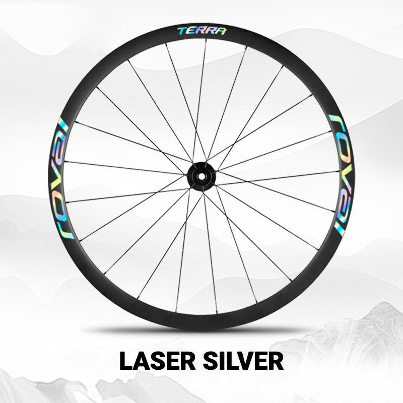 ROVAL TERRA Wheel Decal Kit | Custom Color Logo Stickers for Gravel & Road Bike Wheels