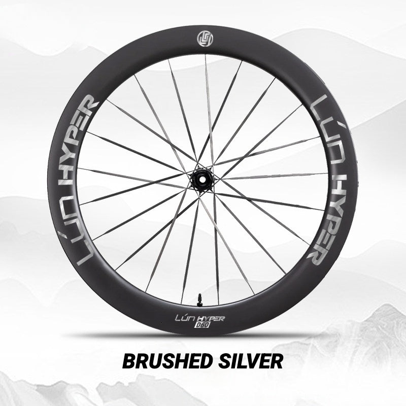 Infinity Logo Decals for Lún HYPER 5 D60 Gen 5 Wheelset | Waterproof Rim Overlay Stickers（Complete Decal Set for Two Wheels + Spare Decals Included）