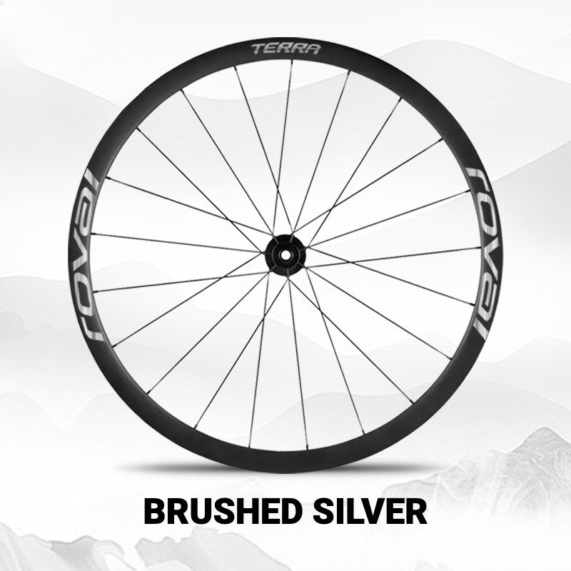 ROVAL TERRA Wheel Decal Kit | Custom Color Logo Stickers for Gravel & Road Bike Wheels