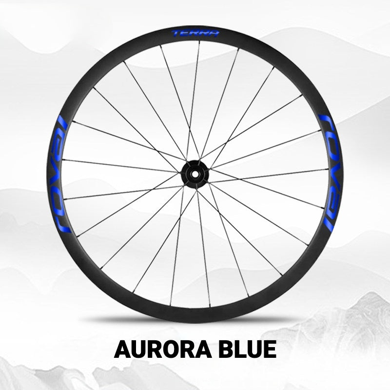 ROVAL TERRA Wheel Decal Kit | Custom Color Logo Stickers for Gravel & Road Bike Wheels