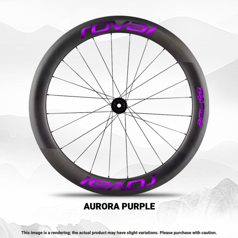 ROVAL RAPIDE CLX II Logo Color Change Sticker | Waterproof | Full Set for Two Wheels + Backup Included