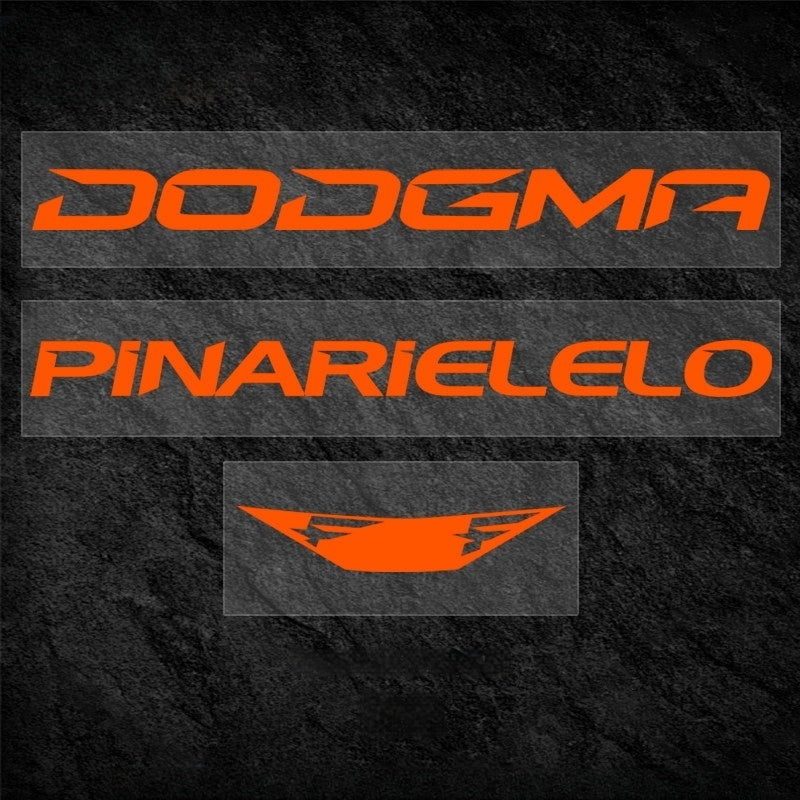 PINARELLO DOGMA F 2025/2026 Frame Logo Cover Decal Kit | 430–575mm | OEM Logo Overlay Stickers | Waterproof Vinyl Bike Frame Decals