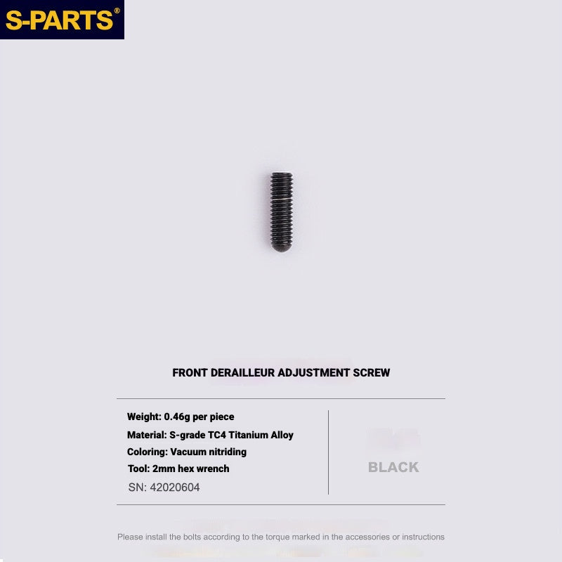 Shimano Road Titanium Bolt Kit – S-PARTS Drivetrain Screws for R8050 / R8150 / R9250