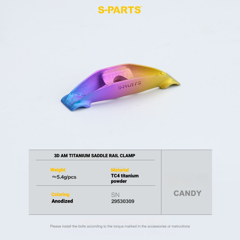 S-PARTS 3DAM Titanium 3D Printed Seatpost Hardware Kit for CERVÉLO S5 (2026 Compatible)