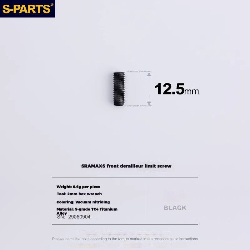 S-PARTS Titanium Derailleur Gear Screws Compatible with SRAM RED AXS