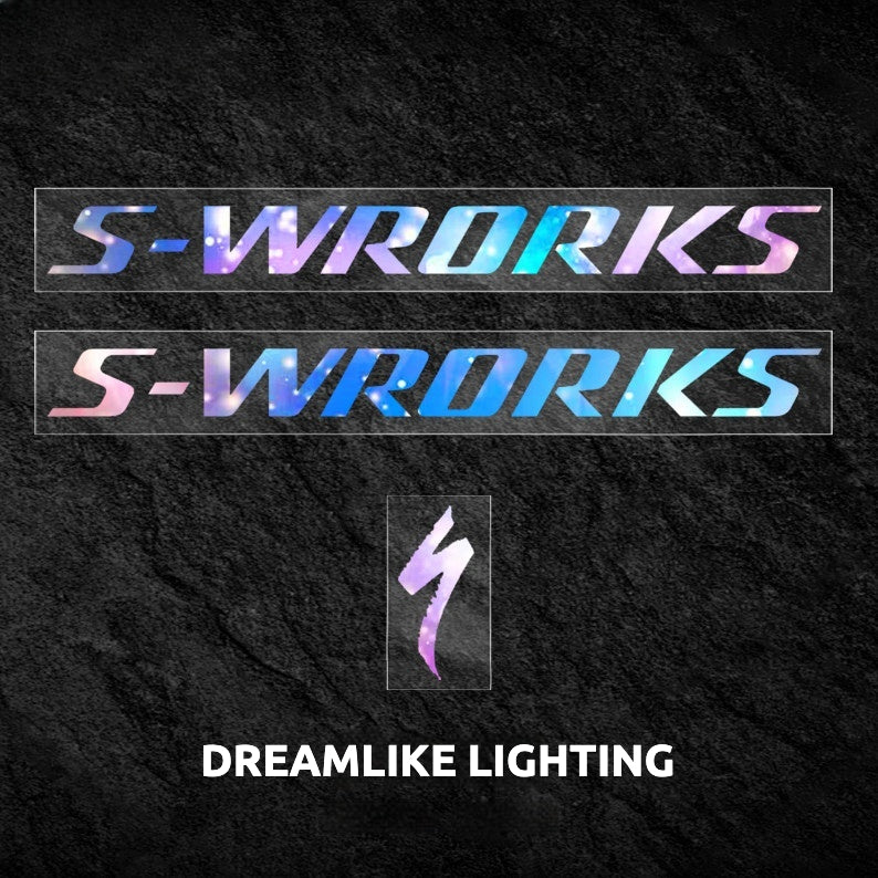 S-Works Prevail 3 Helmet Decal Sticker Kit for Specialized Quick-Step Team Logo Color Change