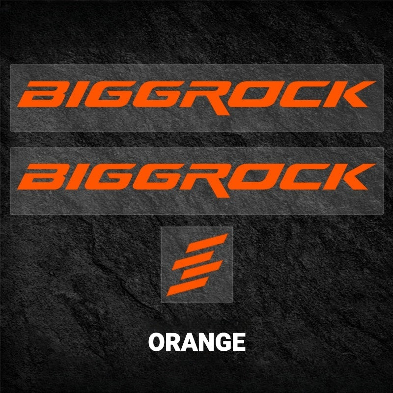 BIGROCK Aero Road Bike Frame Logo Decals | Custom Waterproof OEM Style Color Change Stickers
