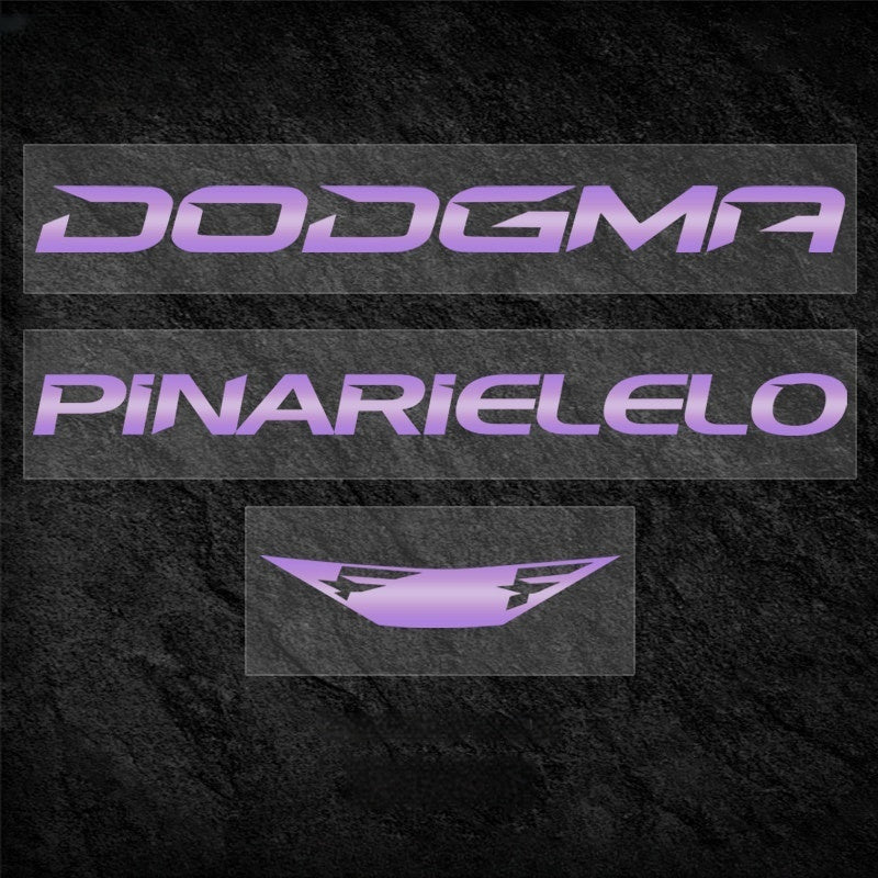 PINARELLO DOGMA F 2025/2026 Frame Logo Cover Decal Kit | 430–575mm | OEM Logo Overlay Stickers | Waterproof Vinyl Bike Frame Decals