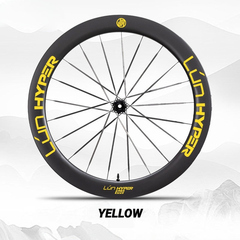 Infinity Logo Decals for Lún HYPER 5 D60 Gen 5 Wheelset | Waterproof Rim Overlay Stickers（Complete Decal Set for Two Wheels + Spare Decals Included）