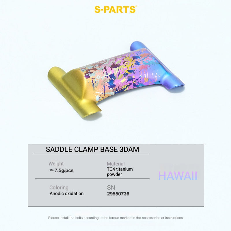 S-PARTS Titanium Saddle Clamp Bolt Kit for Cannondale SystemSix Gen 5 – 3D Printed Lightweight Upgrade