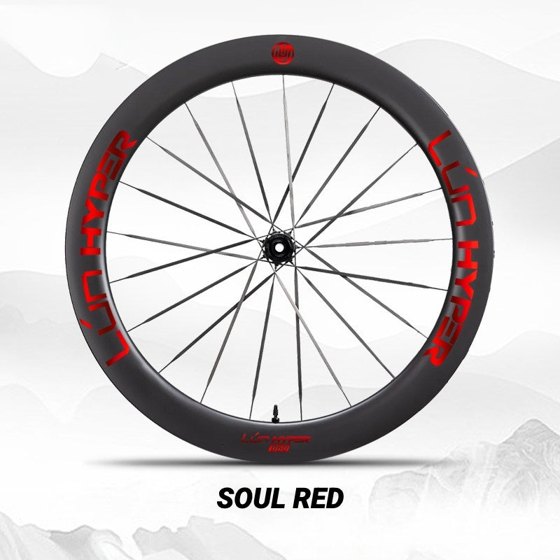 Infinity Logo Decals for Lún HYPER 5 D60 Gen 5 Wheelset | Waterproof Rim Overlay Stickers（Complete Decal Set for Two Wheels + Spare Decals Included）