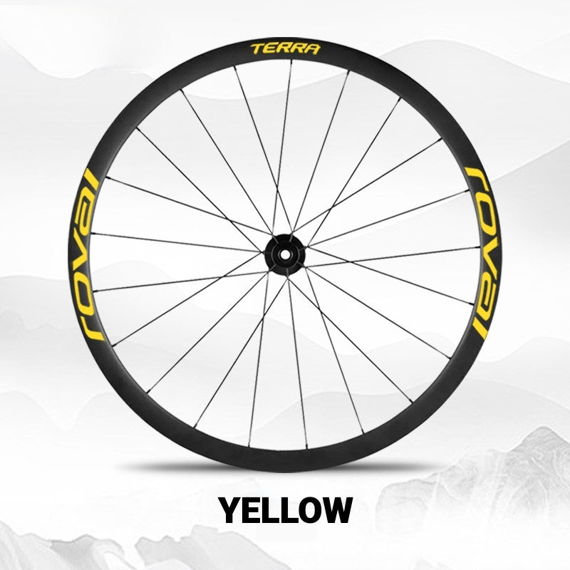 ROVAL TERRA Wheel Decal Kit | Custom Color Logo Stickers for Gravel & Road Bike Wheels