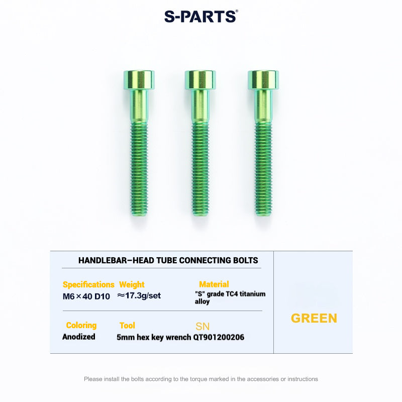 Cervélo S5 Titanium Bolt Kit – Full Frame Lightweight Upgrade Set | CNC TC4 Ti Bolts for Cervélo S5