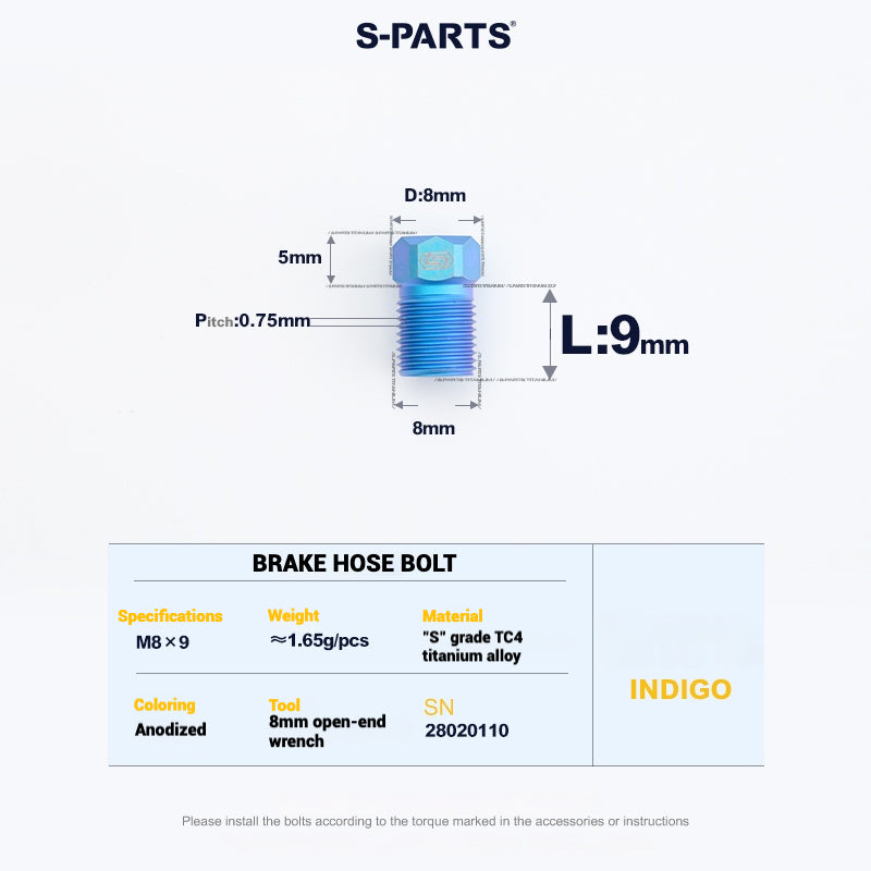 S-PARTS Titanium Bolt Upgrade Kit for SRAM MAVEN Brakes | CNC Precision | Lightweight | Full Color Options