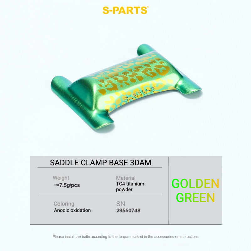 S-PARTS Titanium Saddle Clamp Bolt Kit for Cannondale SystemSix Gen 5 – 3D Printed Lightweight Upgrade