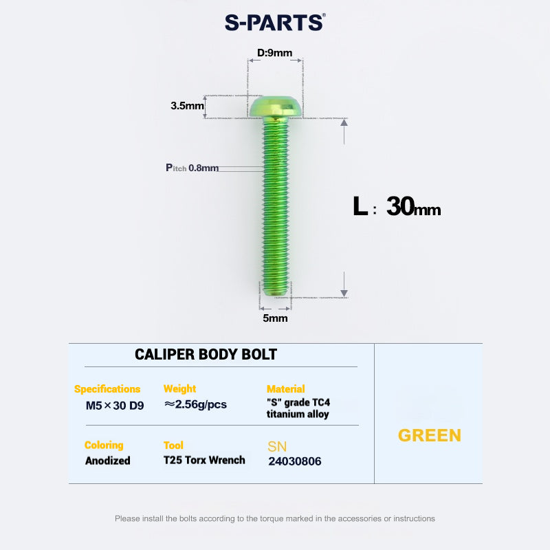 S-PARTS Titanium Bolt Upgrade Kit for SRAM MAVEN Brakes | CNC Precision | Lightweight | Full Color Options