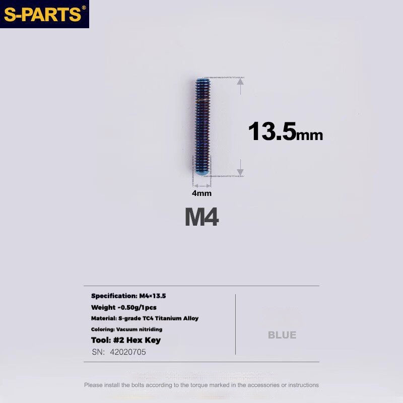 S-PARTS Titanium Derailleur Gear Screws Compatible with SRAM RED AXS