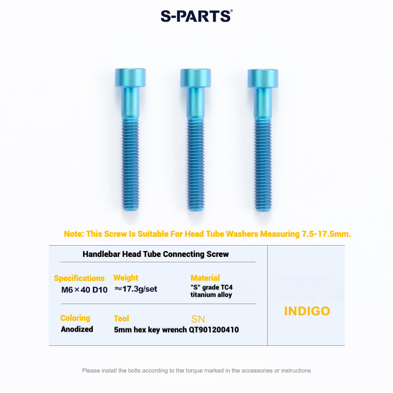 Cervélo S5 Titanium Bolt Kit – Full Frame Lightweight Upgrade Set | CNC TC4 Ti Bolts for Cervélo S5