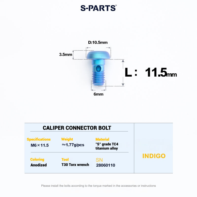 S-PARTS Titanium Bolt Upgrade Kit for SRAM MAVEN Brakes | CNC Precision | Lightweight | Full Color Options