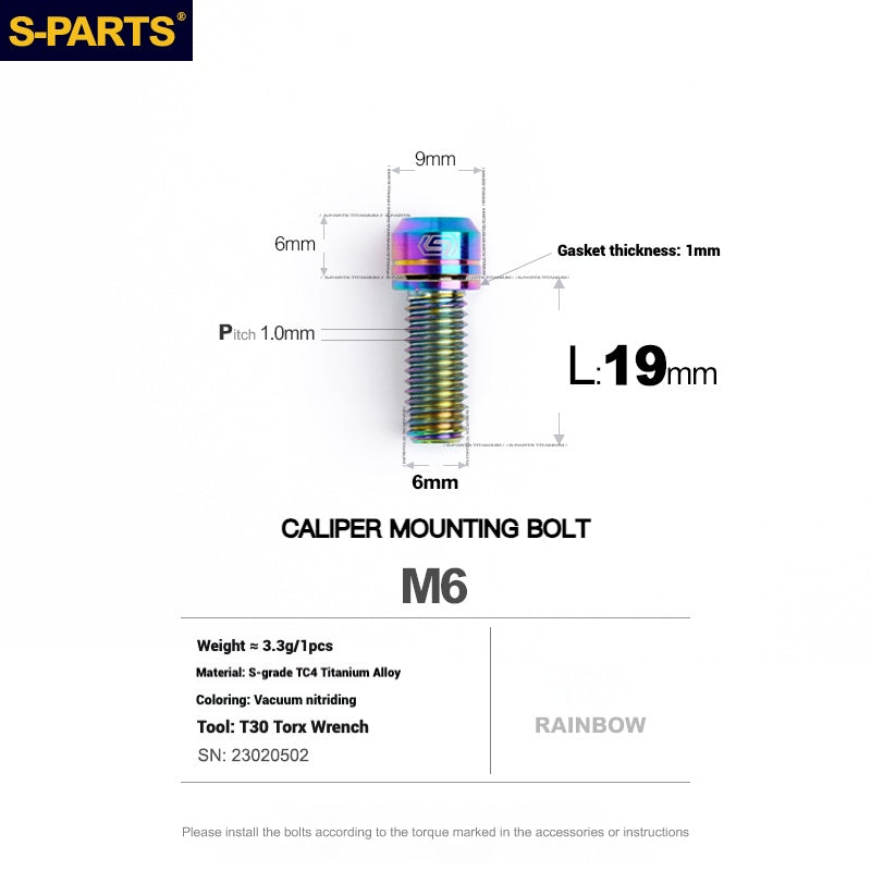 S-PARTS Titanium Bolt Upgrade Kit for SRAM MAVEN Brakes | CNC Precision | Lightweight | Full Color Options