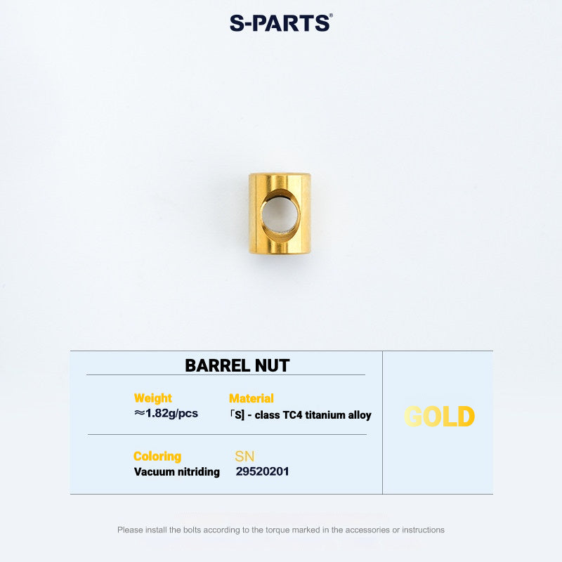 S-PARTS Titanium Saddle Clamp Bolt Kit for Cannondale SystemSix Gen 5 – 3D Printed Lightweight Upgrade