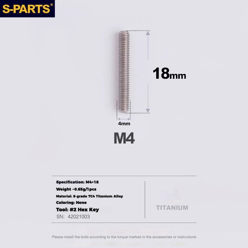 S-PARTS Titanium Derailleur Gear Screws Compatible with SRAM RED AXS