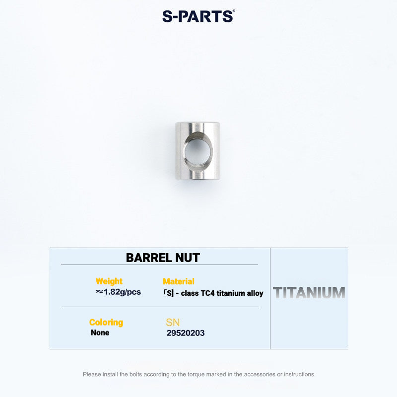 S-PARTS Titanium Saddle Clamp Bolt Kit for Cannondale SystemSix Gen 5 – 3D Printed Lightweight Upgrade